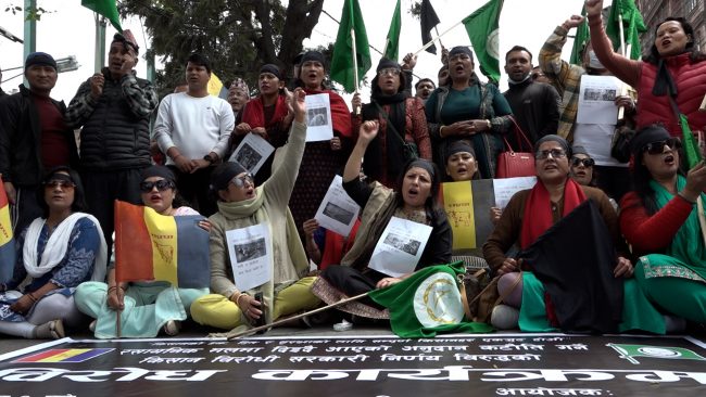 किसानलाई मलमा दिएको अनुदान कटौती विरुद्धमा राप्रपा सडकमा  (फाेटाेफिचर)