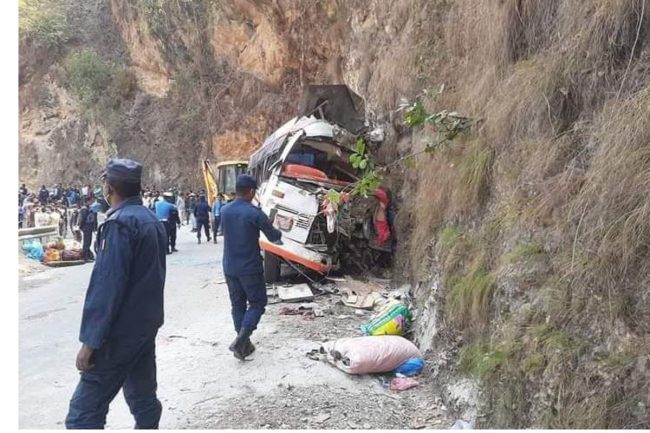 ओखलढुङ्गामा तीन वर्षमा एक्काइस दुर्घटना