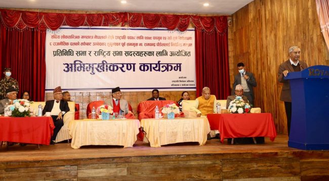 पौडेल लोकतन्त्रका लागि ठूलो त्याग र सङ्घर्ष गरेका नेता हुन् : सभापति देउवा