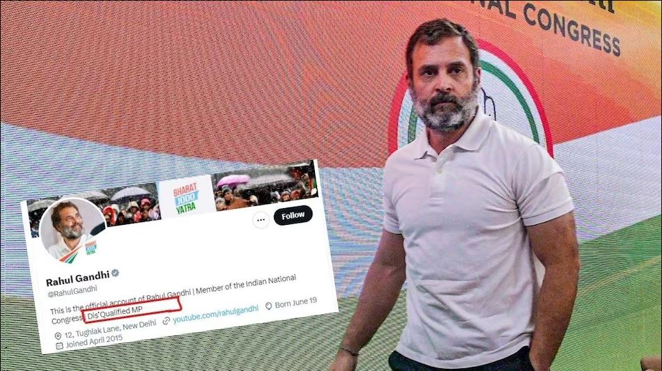 राहुल गान्धीले ट्विटर बायो परिवर्तन गरेर ‘डिस्क्वालिफाइड एमपी’ लेखे