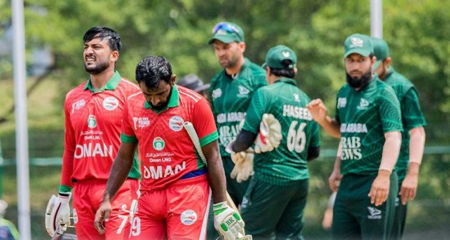 ओमनद्वारा साउदी अरेबियासामु ३६७ रनको चुनौती