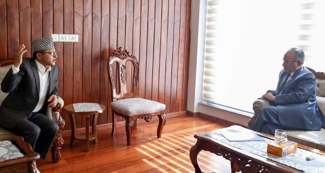 सदनको अधिवेशन अन्त्य गर्ने विषयमा प्रधानमन्त्री र राष्ट्रिय सभा अध्यक्षबीच छलफल