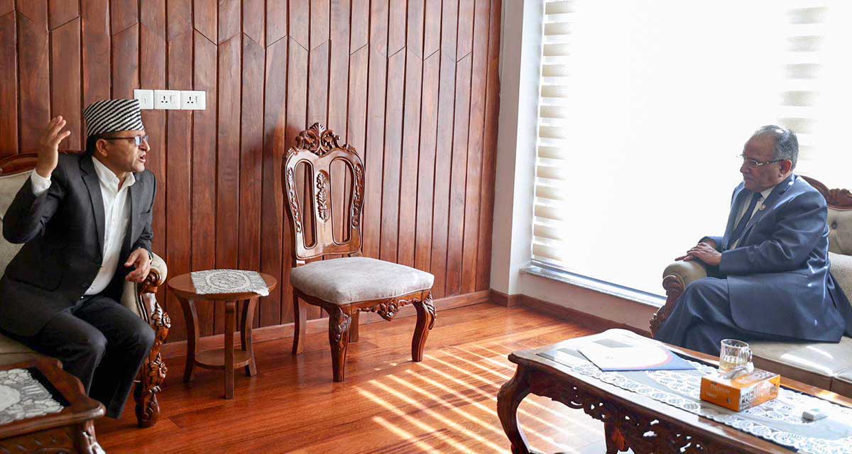 सदनको अधिवेशन अन्त्य गर्ने विषयमा प्रधानमन्त्री र राष्ट्रिय सभा अध्यक्षबीच छलफल