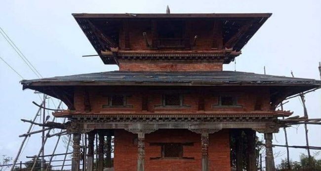इच्छाकामना मन्दिर पुनःनिर्माण अन्तिम चरणमा