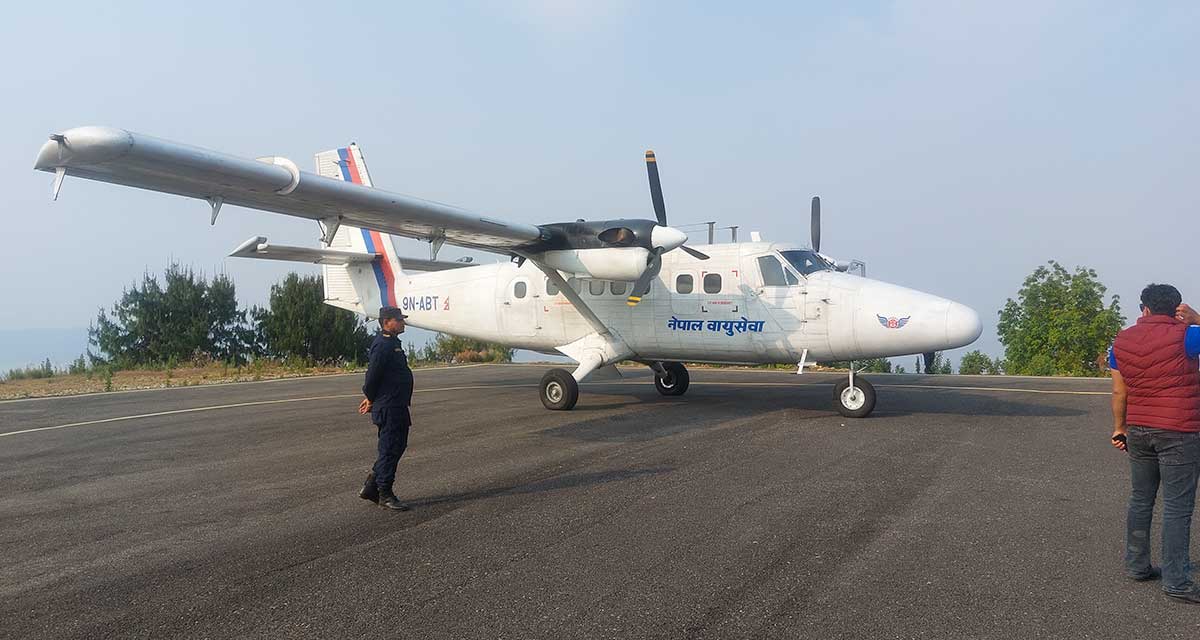 रेसुङ्गा विमानस्थलमा ‘परीक्षण उडान’ सफल