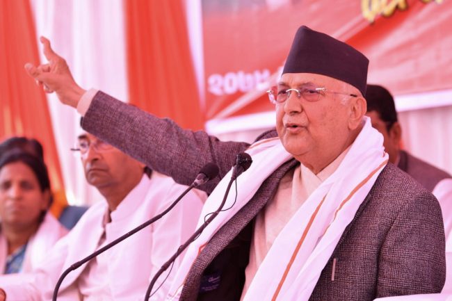 राष्ट्रियगानको सुरुमा रहेको धुन हटाउनुपर्छः केपी ओली