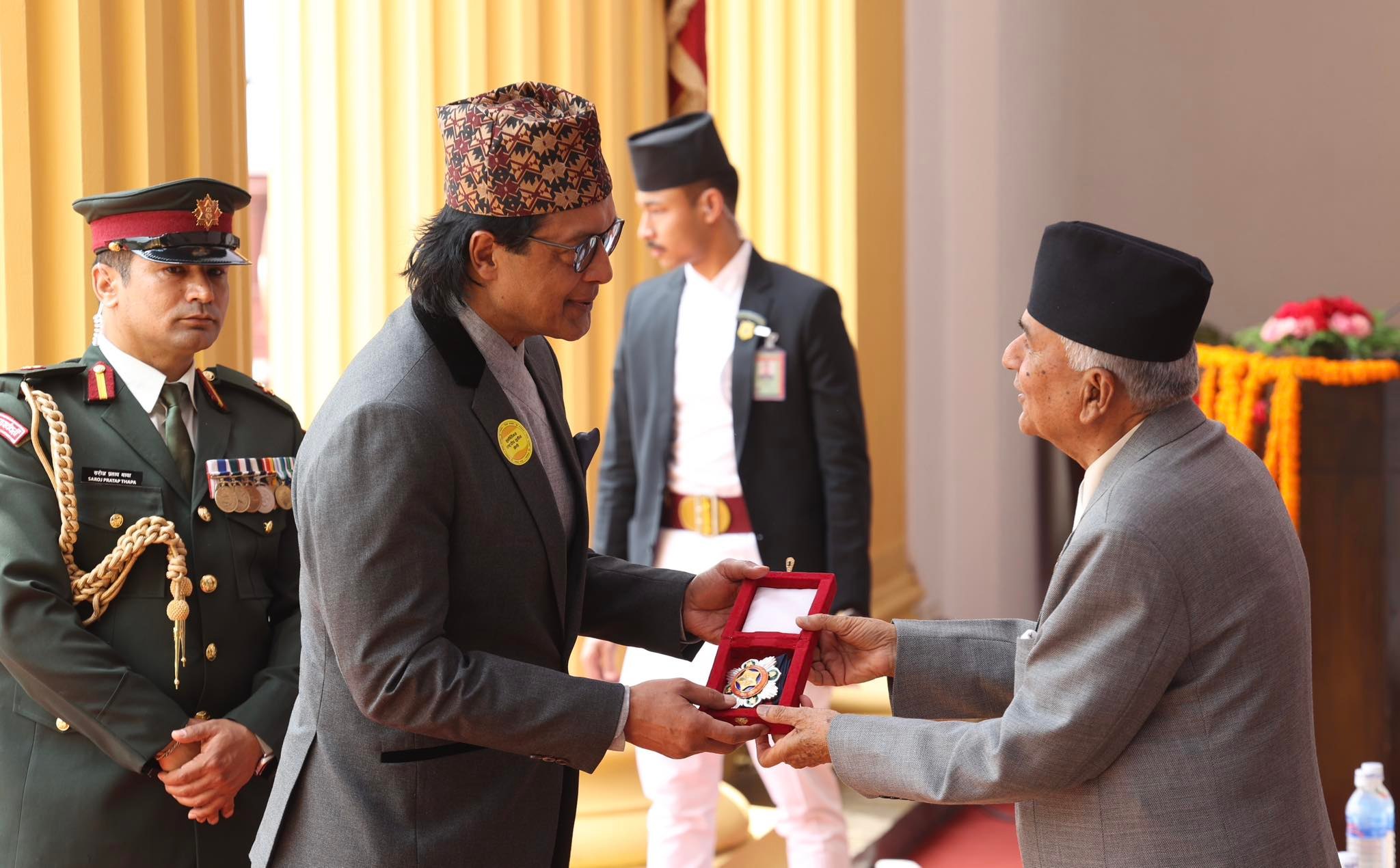 राष्ट्रपति पौडेलद्वारा विभूषण प्रदान (फोटो फिचर)