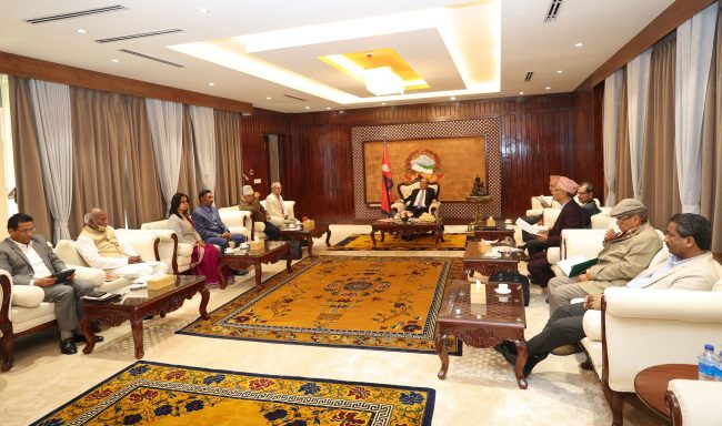 बालकुमारी घटनाको बिषयमा प्रधानमन्त्रीको गठबन्धनका शीर्ष नेताहरुसँग छलफल