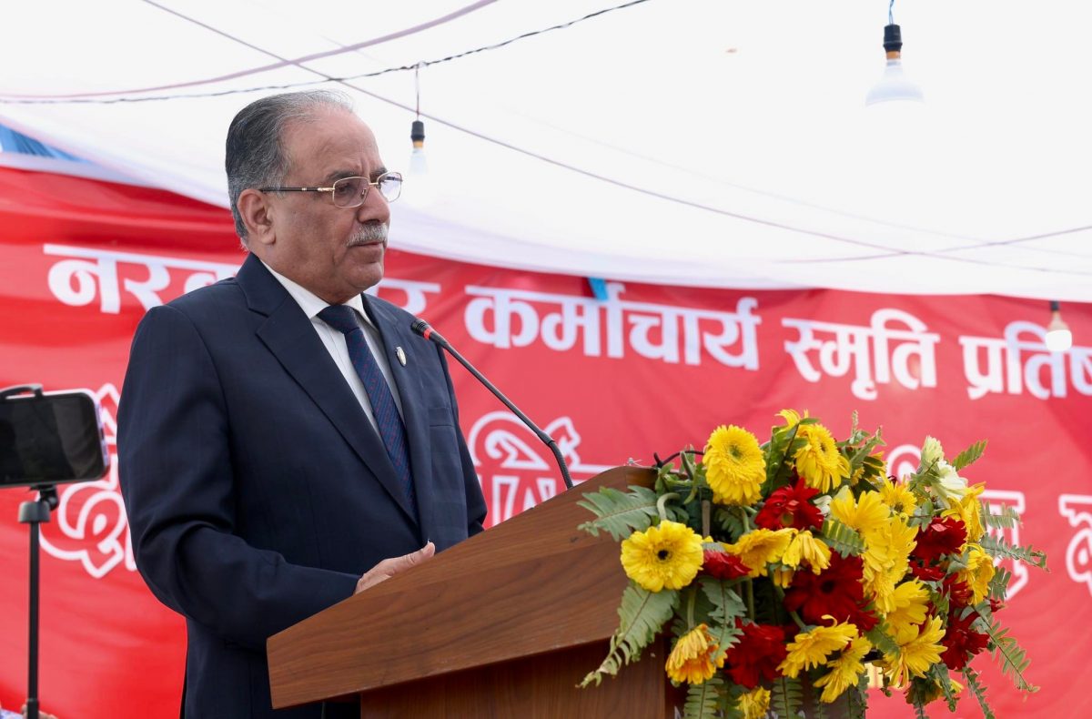 भारत भ्रमणका क्रममा राष्ट्रको हितलाई केन्द्रबिन्दुमा राख्छुः प्रधानमन्त्री प्रचण्ड