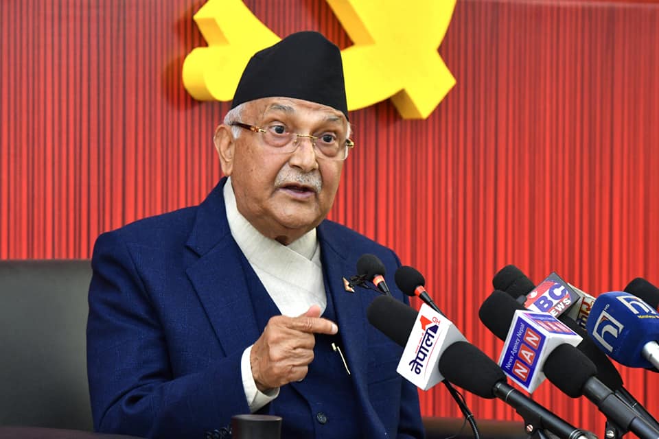 वामपन्थी विचारधारालाई एकतामा आउन ओलीको आह्वान