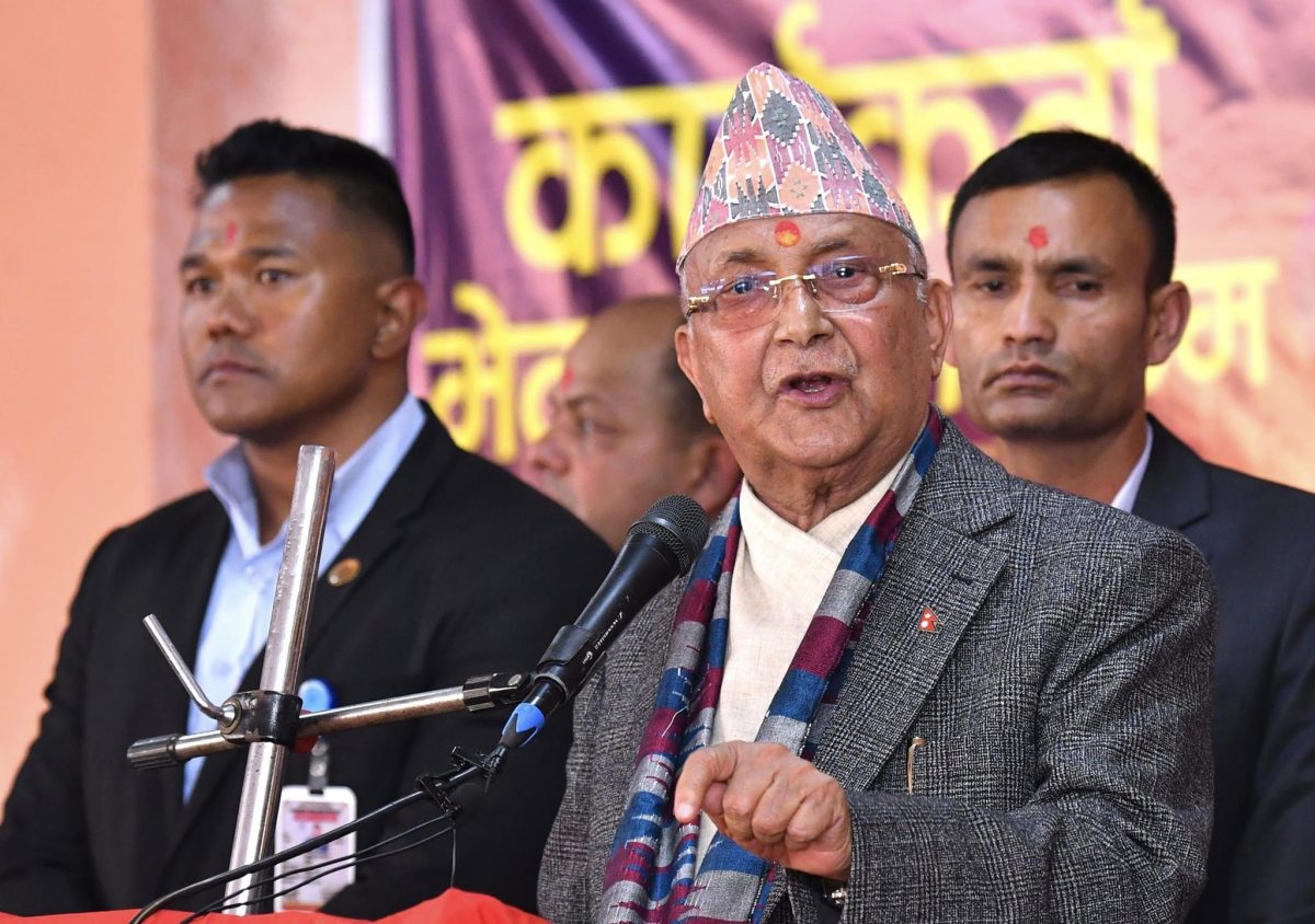 चौतर्फी घेराबन्दीलाई तोडेर एमाले एक्लै अगाडि बढिरहेको छः ओली