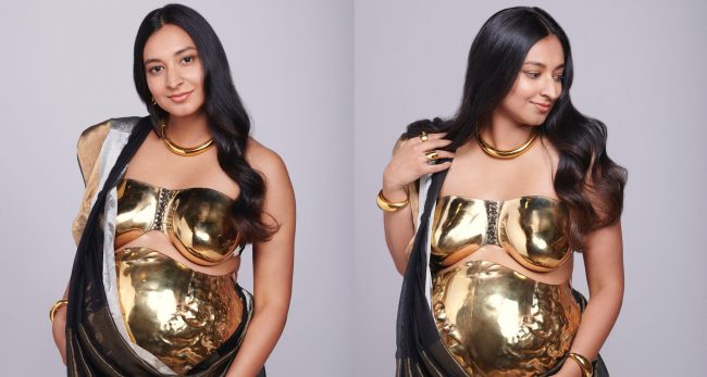 २४ क्यारेट सुनको ब्रा लगाएर अम्बानीको पार्टीमा पुगिन् प्रसिद्ध डिजाइनर