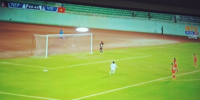 नेपाल भियतनामसँग ५-१ गोलले पराजित