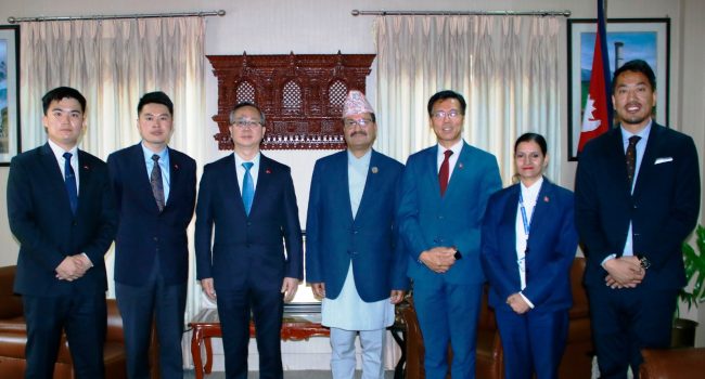 परराष्ट्रमन्त्री र चिनियाँ राजदूतबीच भेटवार्ता