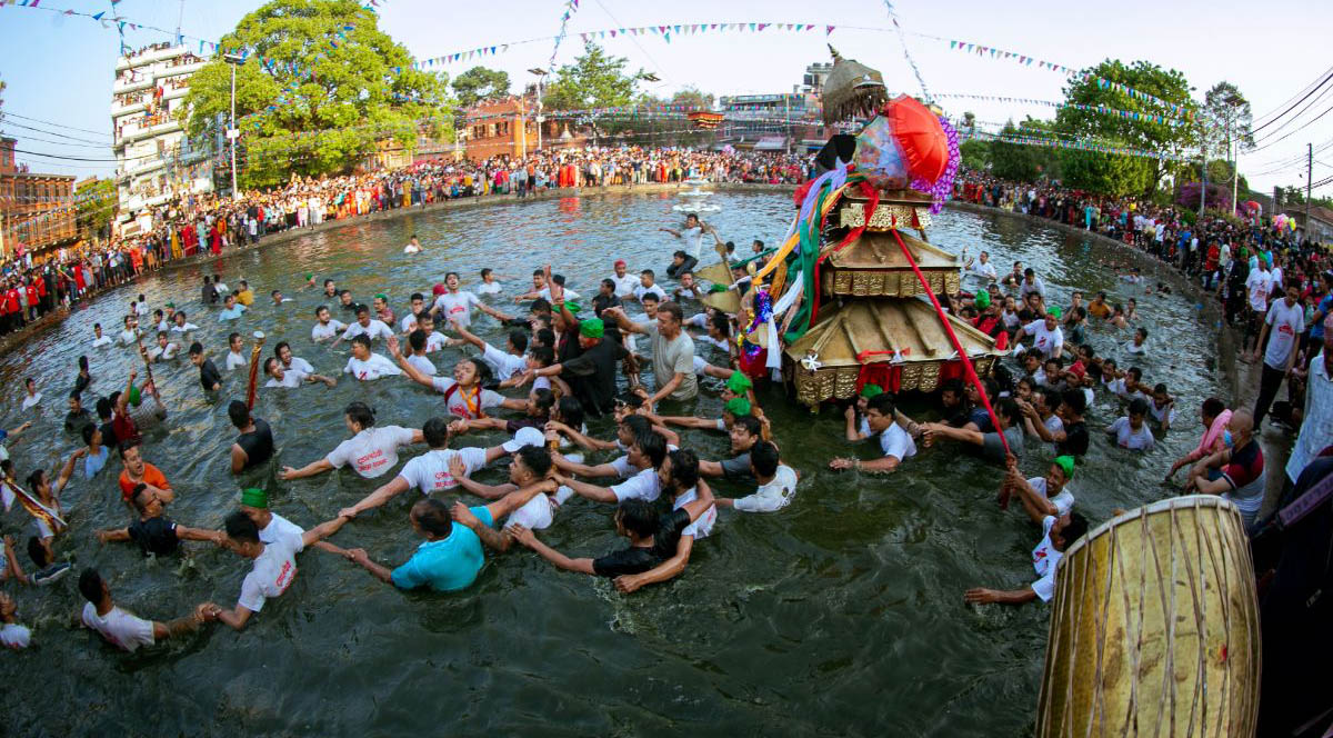 पाँच करोड २० लाखको लागतमा गहनापोखरी पुनःनिर्माण सुरु