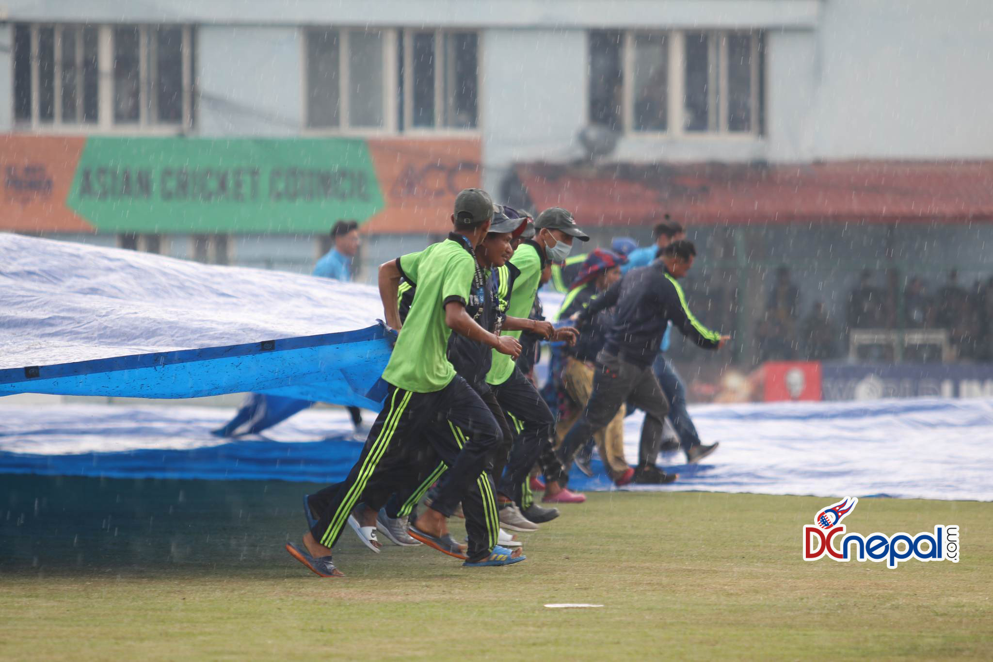 वर्षाले नेपाल र कुवेतको खेल अवरुद्ध
