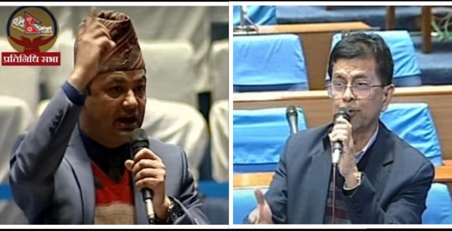 संसदमा पदम गिरी र राजेन्द्र पाण्डेको सवाल जवाफ