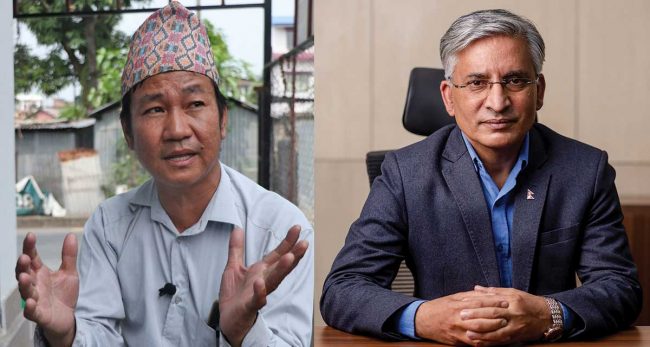 विष्णु रिमालको टिप्पणीको प्रतिवाद गर्दै साम्पाङले भने- मसँग भेट्न रेविजको उपचार गरेर आउ