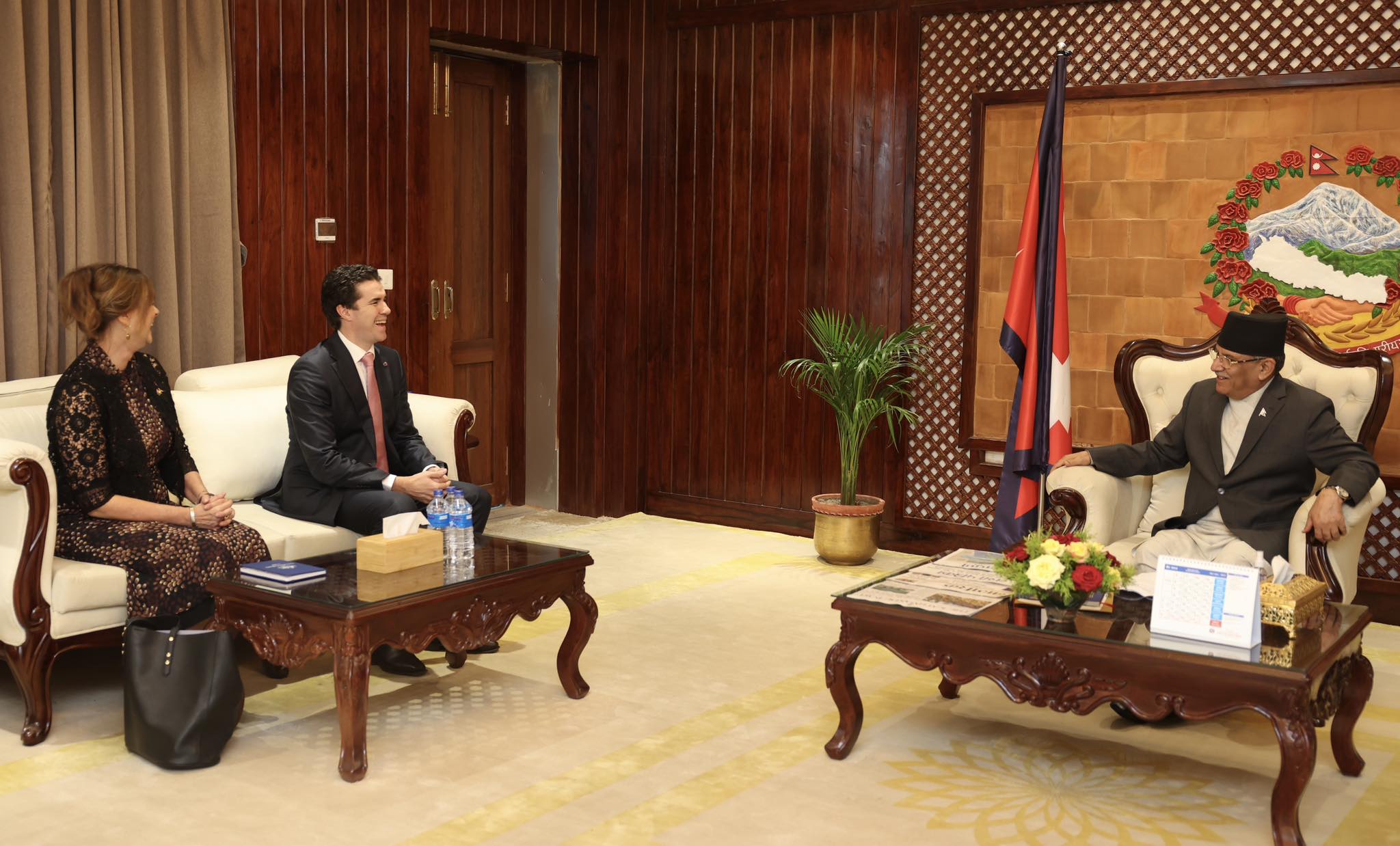 अष्ट्रेलियाली सहायक विदेश मन्त्रीद्वारा प्रधानमन्त्रीसँग भेटवार्ता