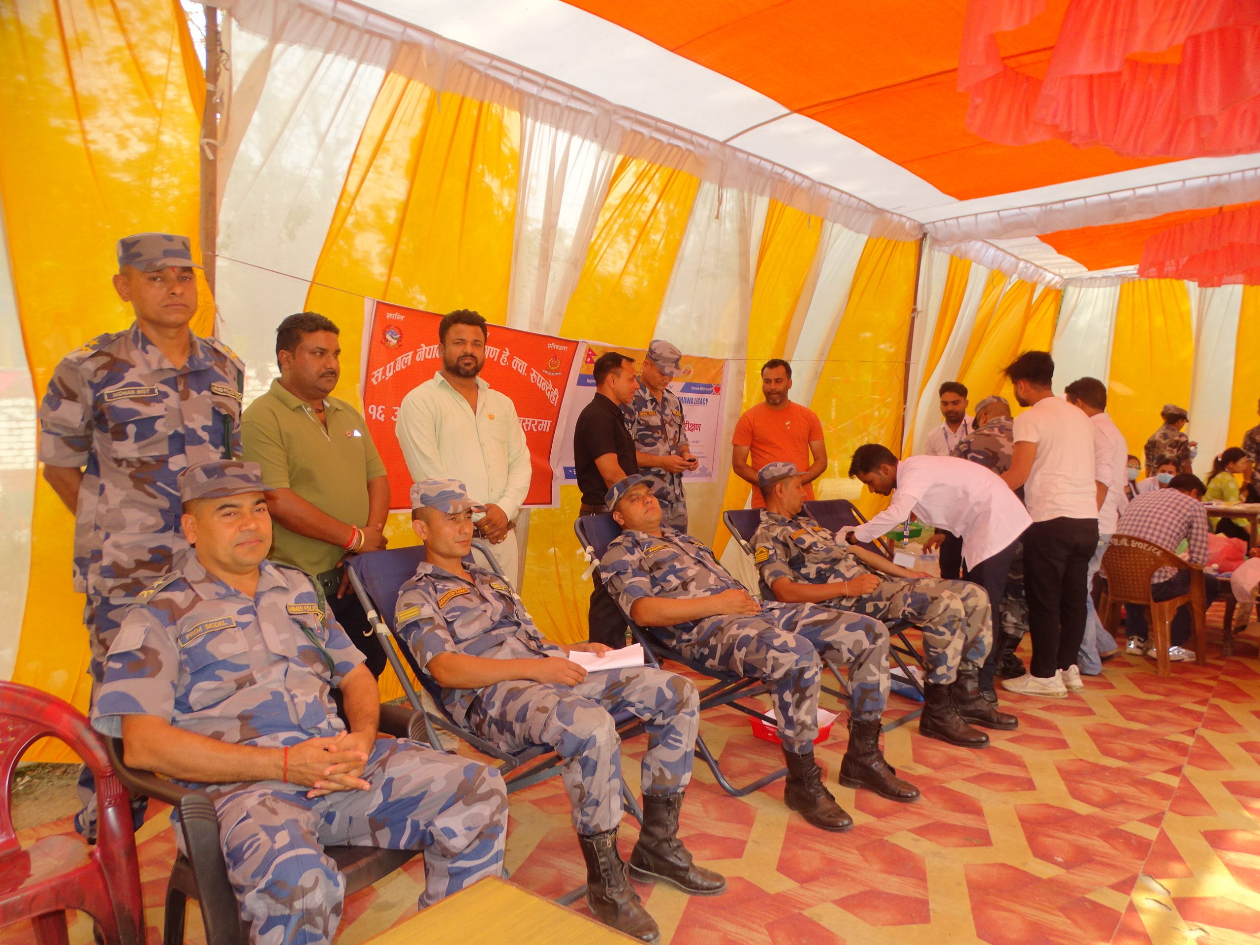 स्थापना दिवसमा सशस्त्रको विविध कार्यक्रम, ३१ जनाले गरे रक्तदान