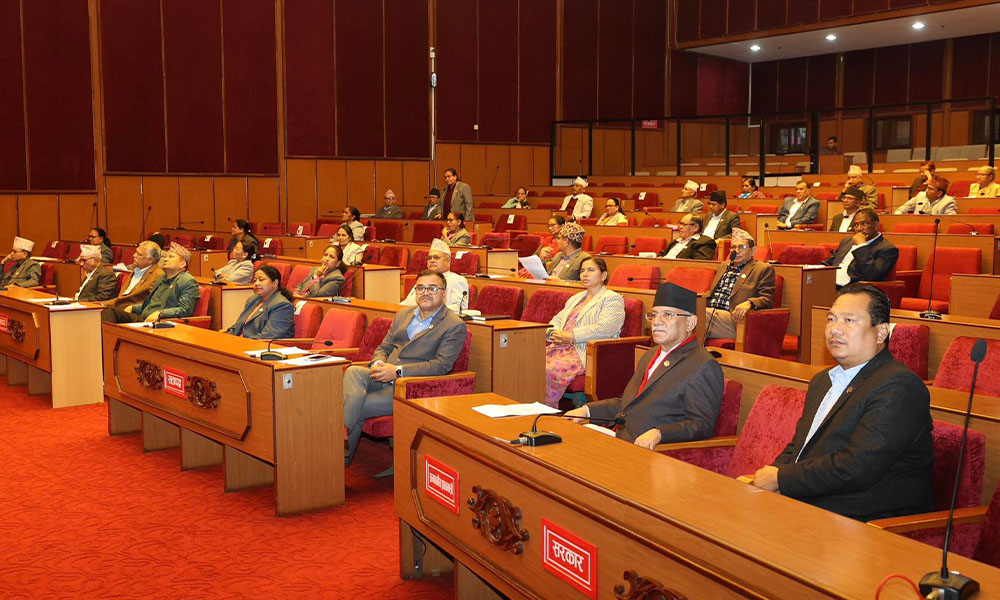 राष्ट्रियसभाको बैठक भाेलीसम्मका लागि स्थगित