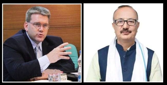 उद्योगमन्त्रीसँग अमेरिकी राजदूतको भेट