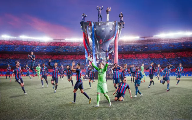 चार खेल अगावै बार्सिलोना ला लिगा च्याम्पियन