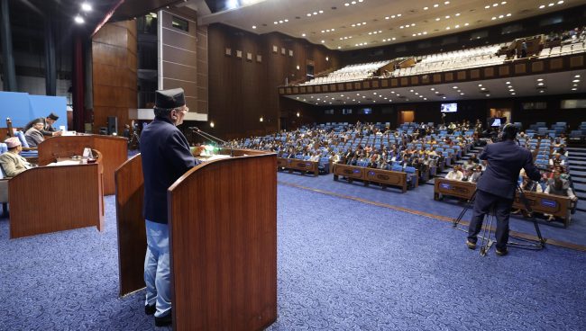 सरकारको नीति तथा कार्यक्रम प्रतिनिधिसभाबाट बहुमतले पारित