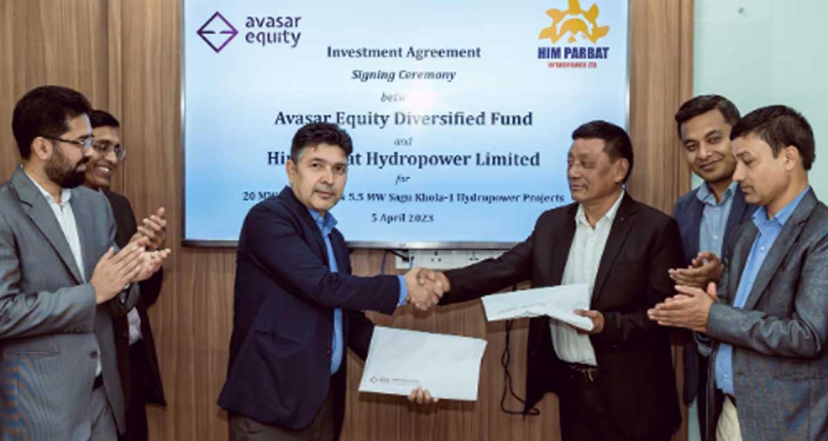 अवसर इक्विटी फन्ड र हिम पर्वत हाइड्रोपावरबीच लगानी सम्झौता