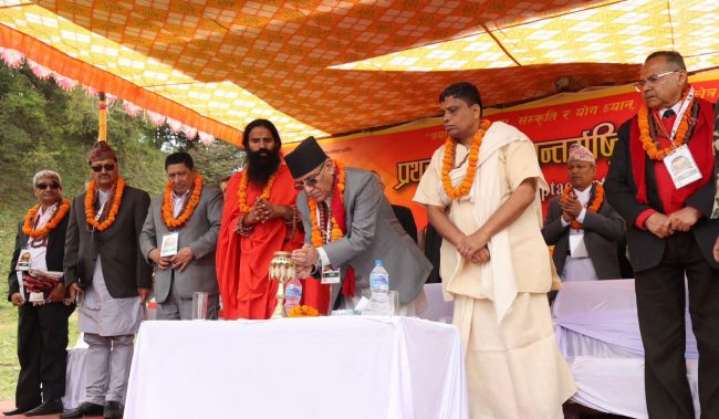 अन्तर्राष्ट्रिय आध्यात्मिक सम्मेलन उद्घाटन गर्दै प्रधानमन्त्रीले भने- खप्तडको समग्र विकासका लागि पहल गर्छु