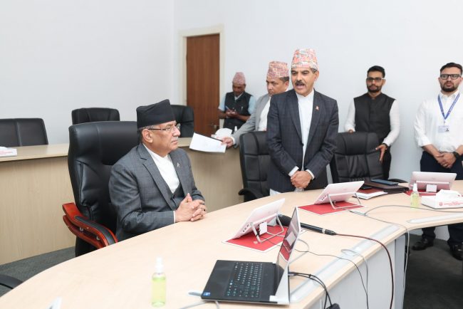 ‘एक्सन रुम’बाटै प्रधानमन्त्रीको निरीक्षण