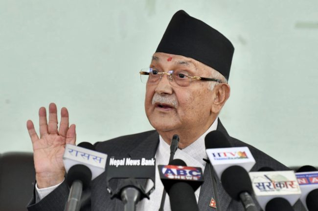 ७० बर्षे प्रावधानले पार्टीलाई अघि बढाउन समस्या भएकाले हटाइयोः केपी ओली