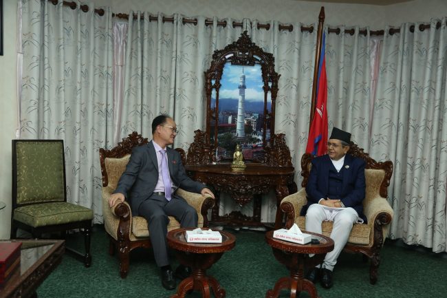 सभामुखसँग उत्तर कोरियाली राजदूतको भेट