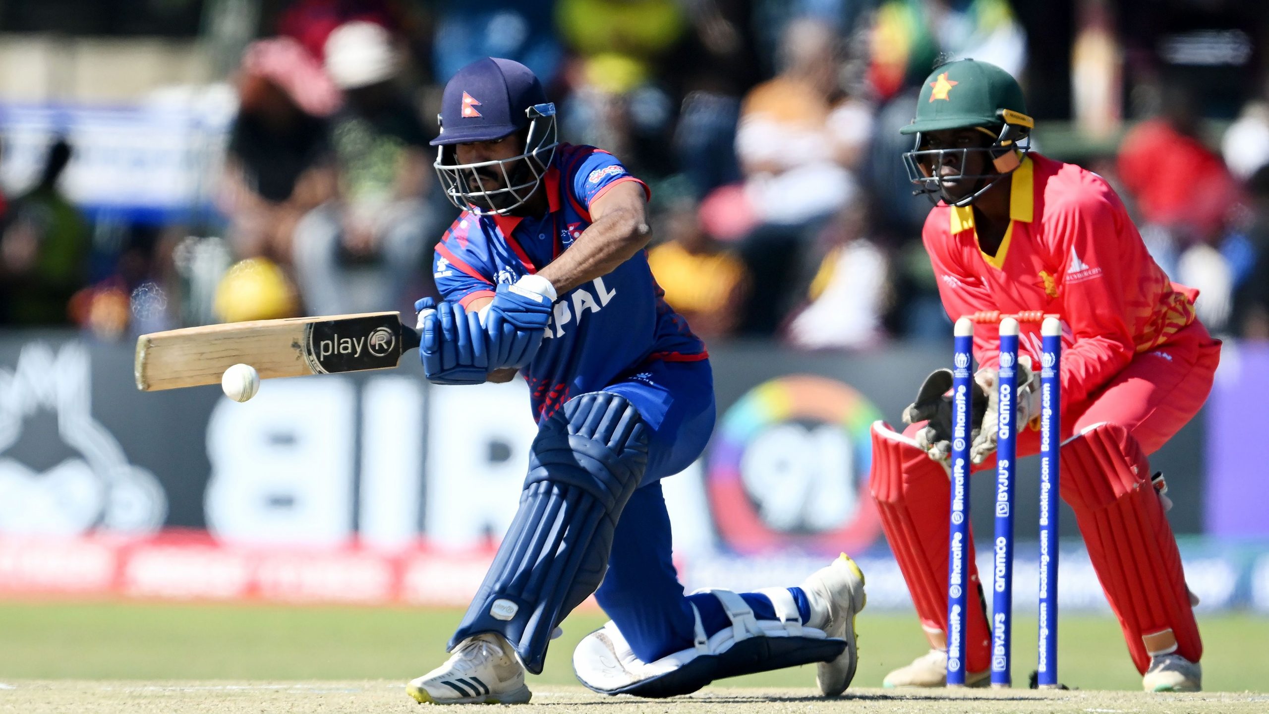 विश्वकप क्रिकेट छनोटमा नेपाल जिम्बावेसँग आठ विकेटले पराजित