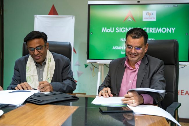 नबिल बैंक र एसियन पेन्टसबीच च्यानल फाइनान्सिङको सम्झौता