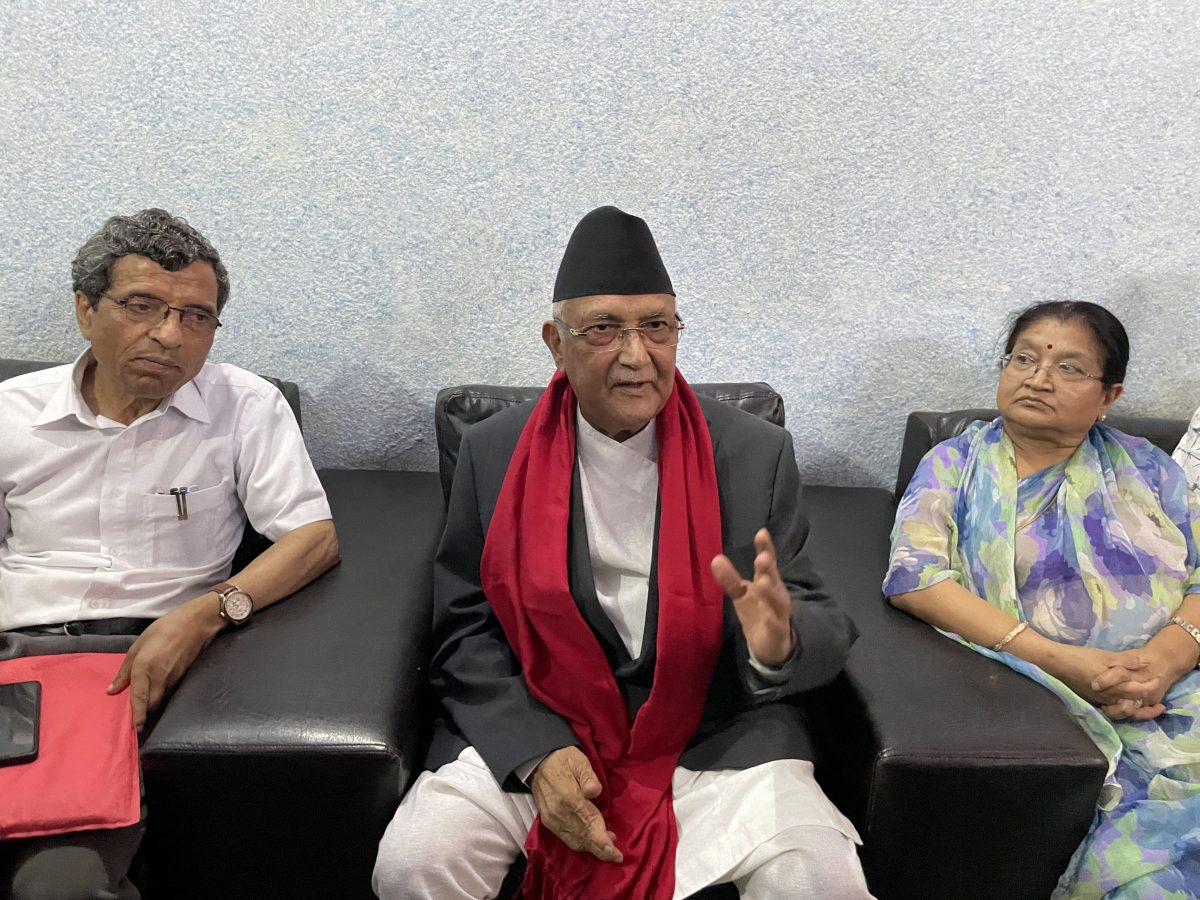 कांग्रेससँग नयाँ सरकारका विषयमा कुरा भएको छैनः केपी ओली