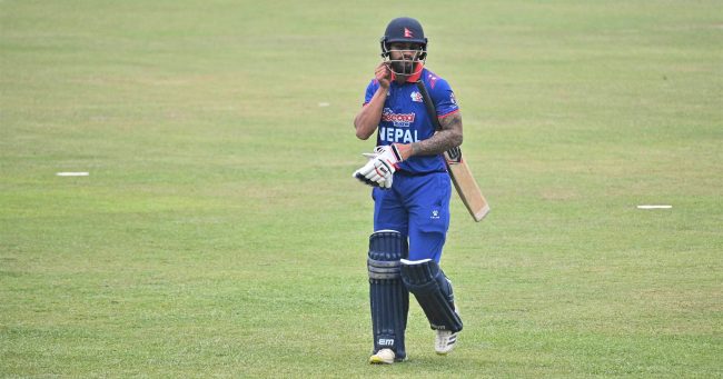 विश्वकप छनोट : कुशल भुर्तेल ९९ रनमा आउट