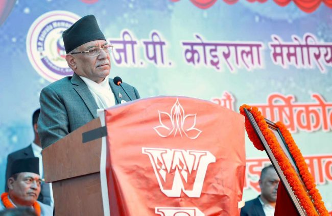गिरिजाप्रसादलाई राष्ट्रपति प्रस्ताव नगरेकोमा  पश्चात्ताप छ : प्रधानमन्त्री दाहाल