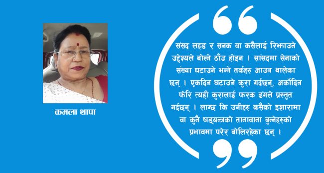 सेनाको विषयमा बोल्दा राष्ट्रप्रति संवेदनशील बनौं