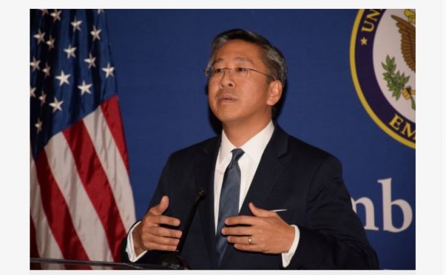 अमेरिकी सहायक बिदेश मन्त्री लु काठमाडाैंमा