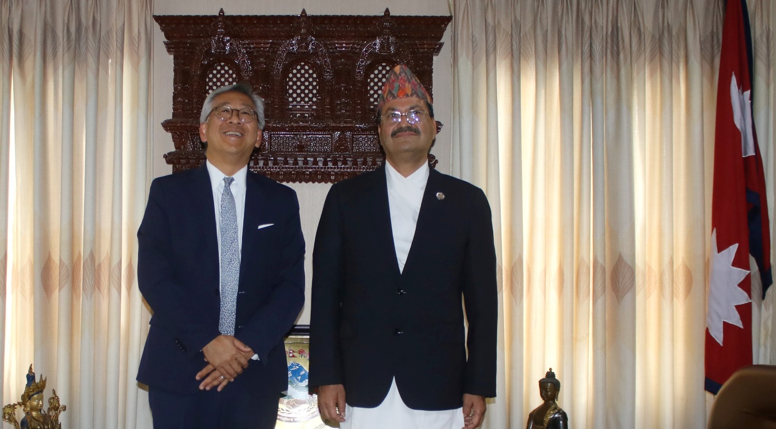 परराष्ट्रमन्त्री साउद र अमेरिकी सहायक विदेशमन्त्री डोनाल्ड लूबीच भेटवार्ता