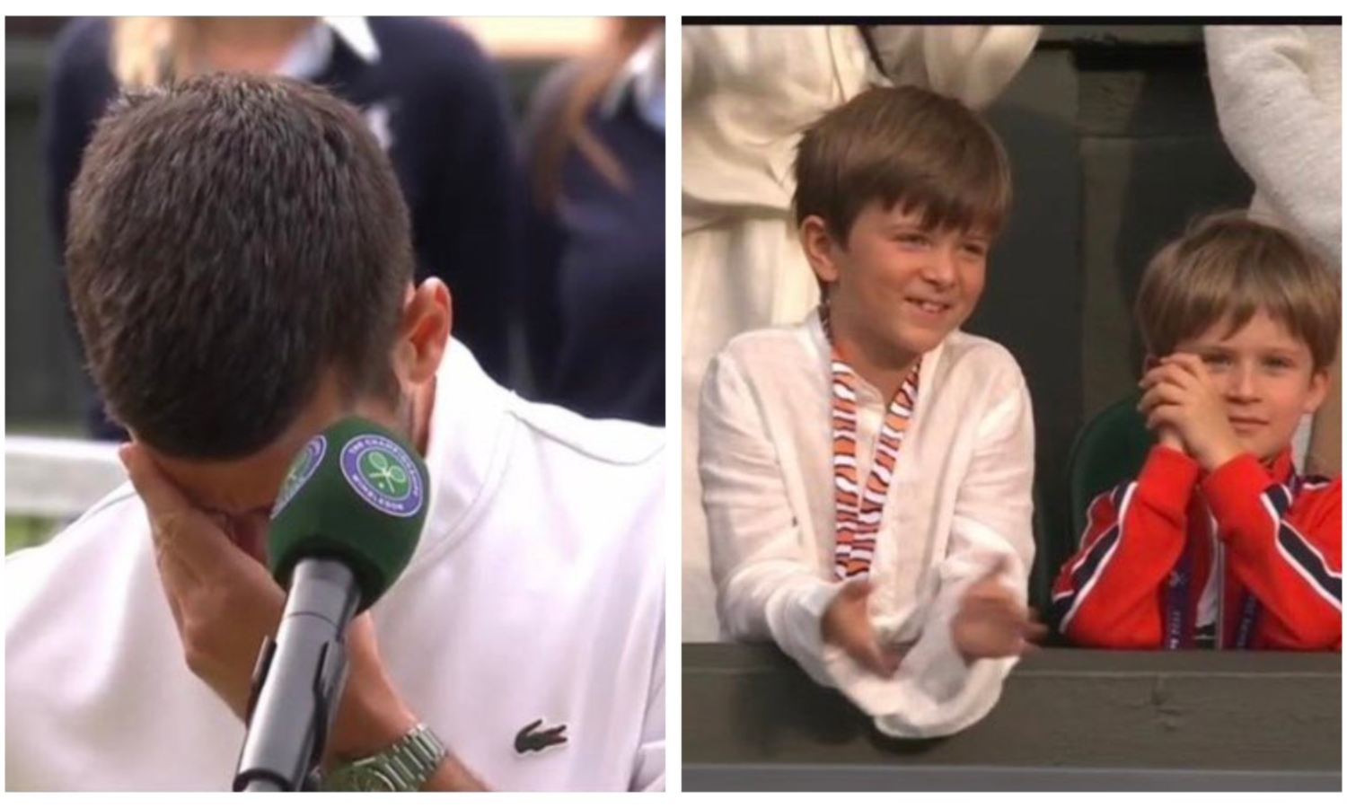 विम्बलडन फाइनलमा हारपछि आफ्ना छोरा हाँसेको देखेर नोभाक जोकोभिच रोए