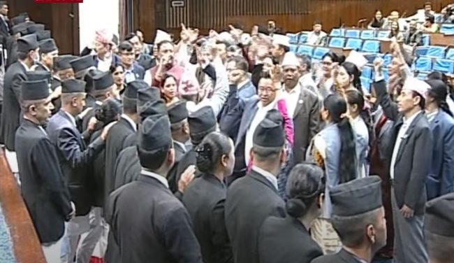 एमालेले अवरुद्ध गरेपछि संसद बैठक  १५ गतेसम्म स्थगित