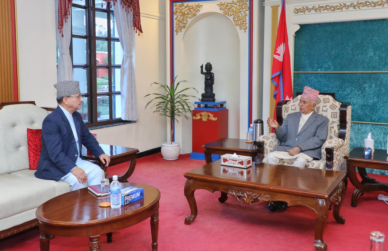 राष्ट्रपति पौडेल र रक्षामन्त्री खड्काबीच भेट