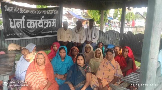 गौर हत्याकाण्ड पीडित पाँच दिनदेखि धर्नामा