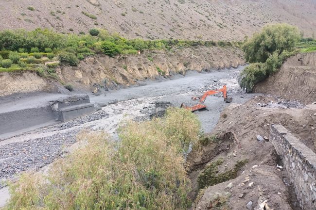 कागबेनीमा बाढी नियन्त्रण गर्न पक्की पर्खाल निर्माण