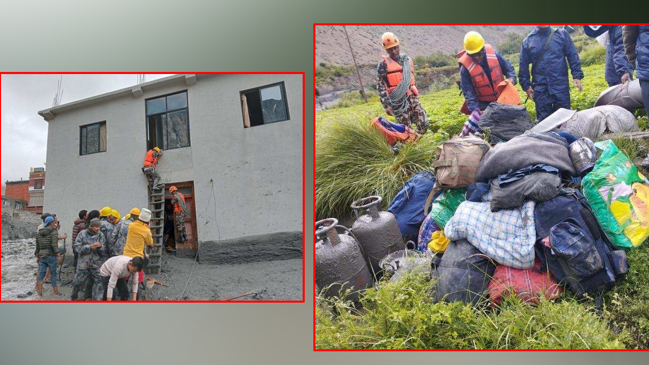 मुस्ताङको कागबेनीमा बाढीपछिको अवस्था… (फोटोफिचर)