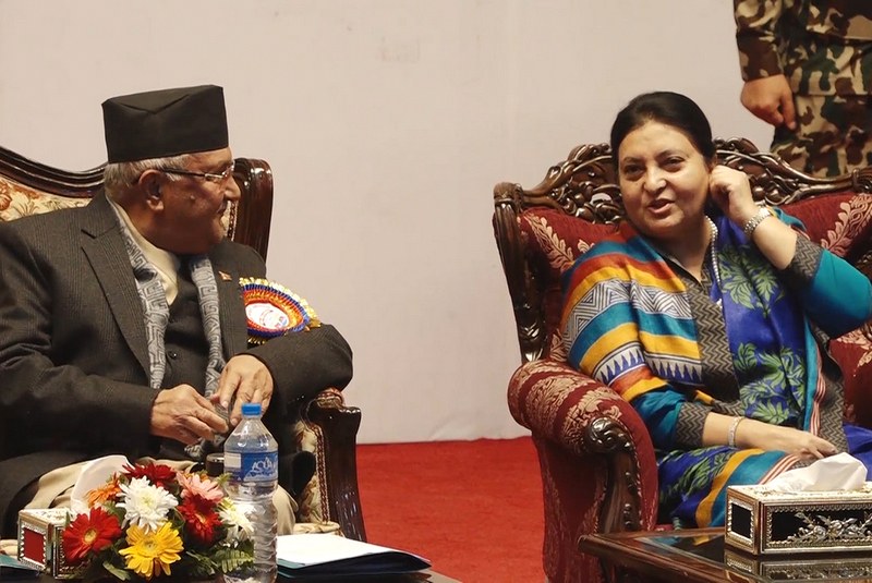 विद्या भण्डारीसँग किन सशंकित छन् ओली?