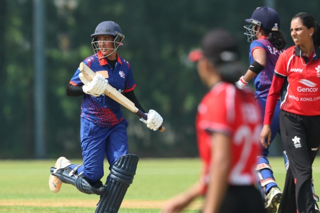 महिला टी–२० सिरिज : नेपालद्वारा हङकङ पराजित