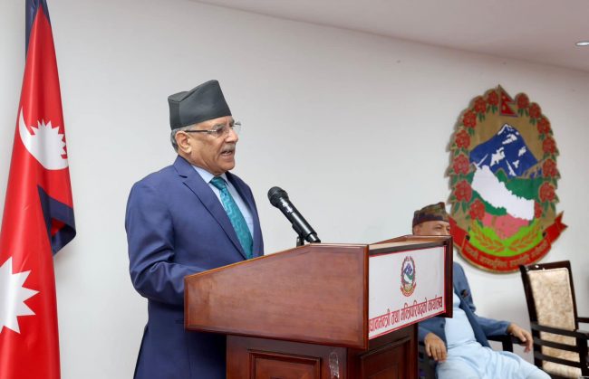 मुलुकी संहिता प्रभावकारी कार्यान्वयन गरेर जानुपर्छ : प्रधानमन्त्री दाहाल